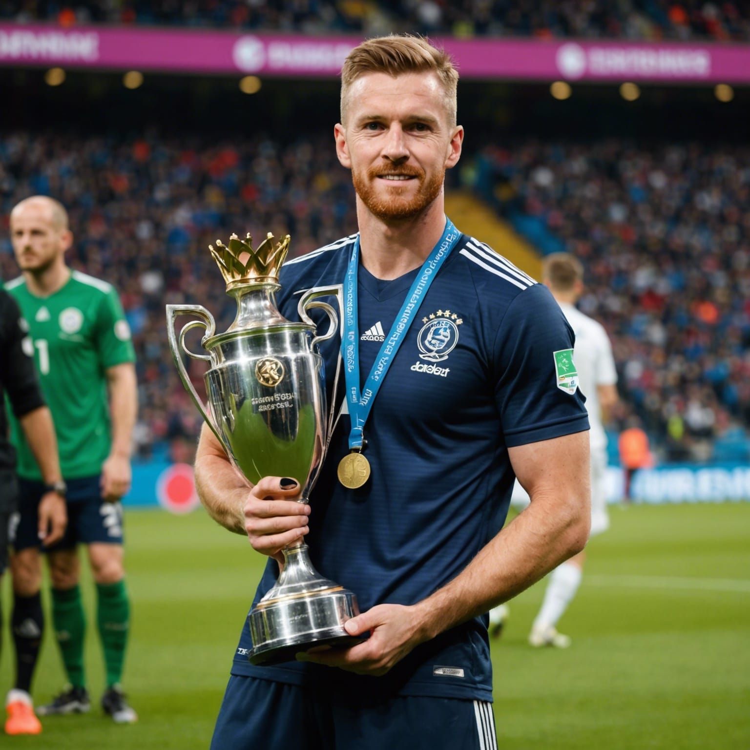 Scottish Football Player Celebrates Euro 2024 Victory