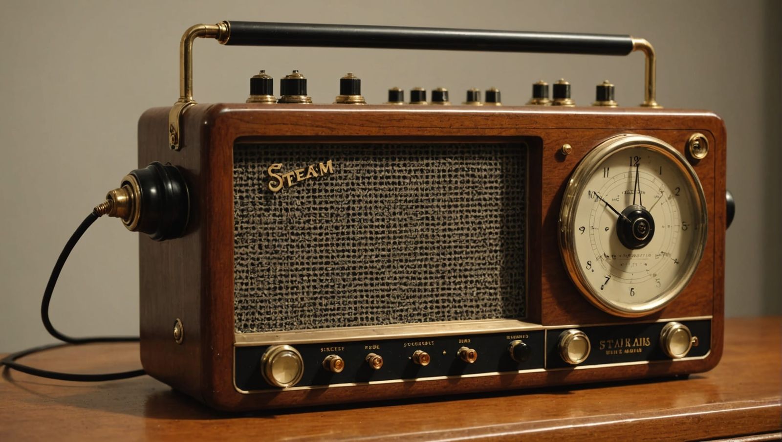 Steampunk Steam Tube Radio