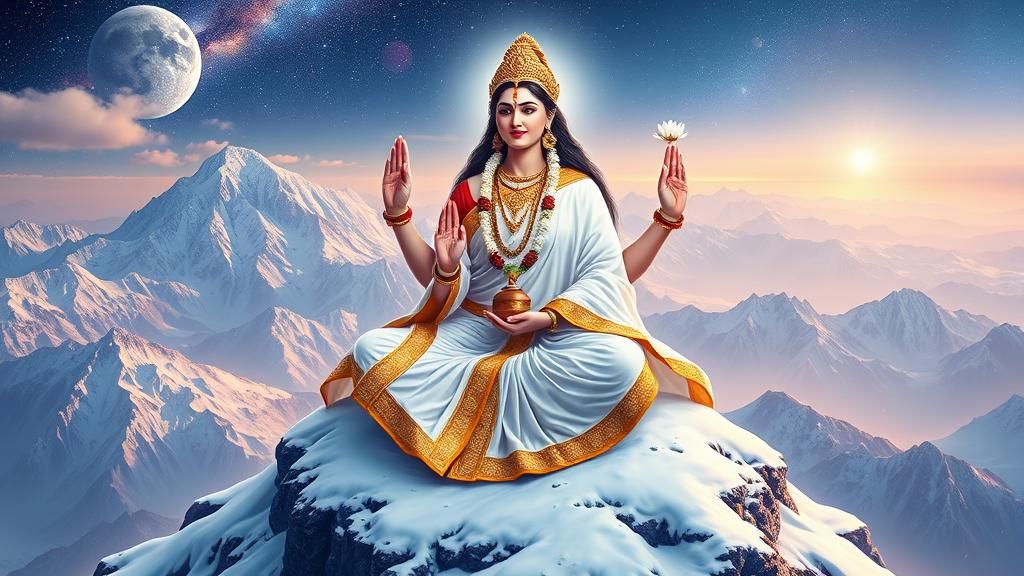 Brahmacharini Devi in Holographic Astral Illustration