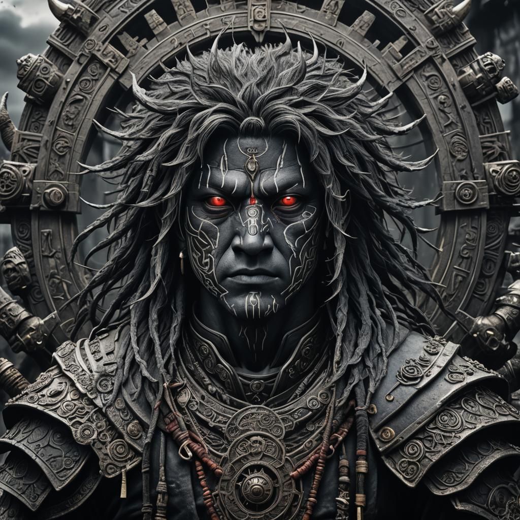 Hyperrealistic Madara Susanoo with Intricate Details