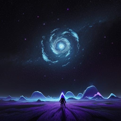 Cosmic Dance of Glowing Meteors