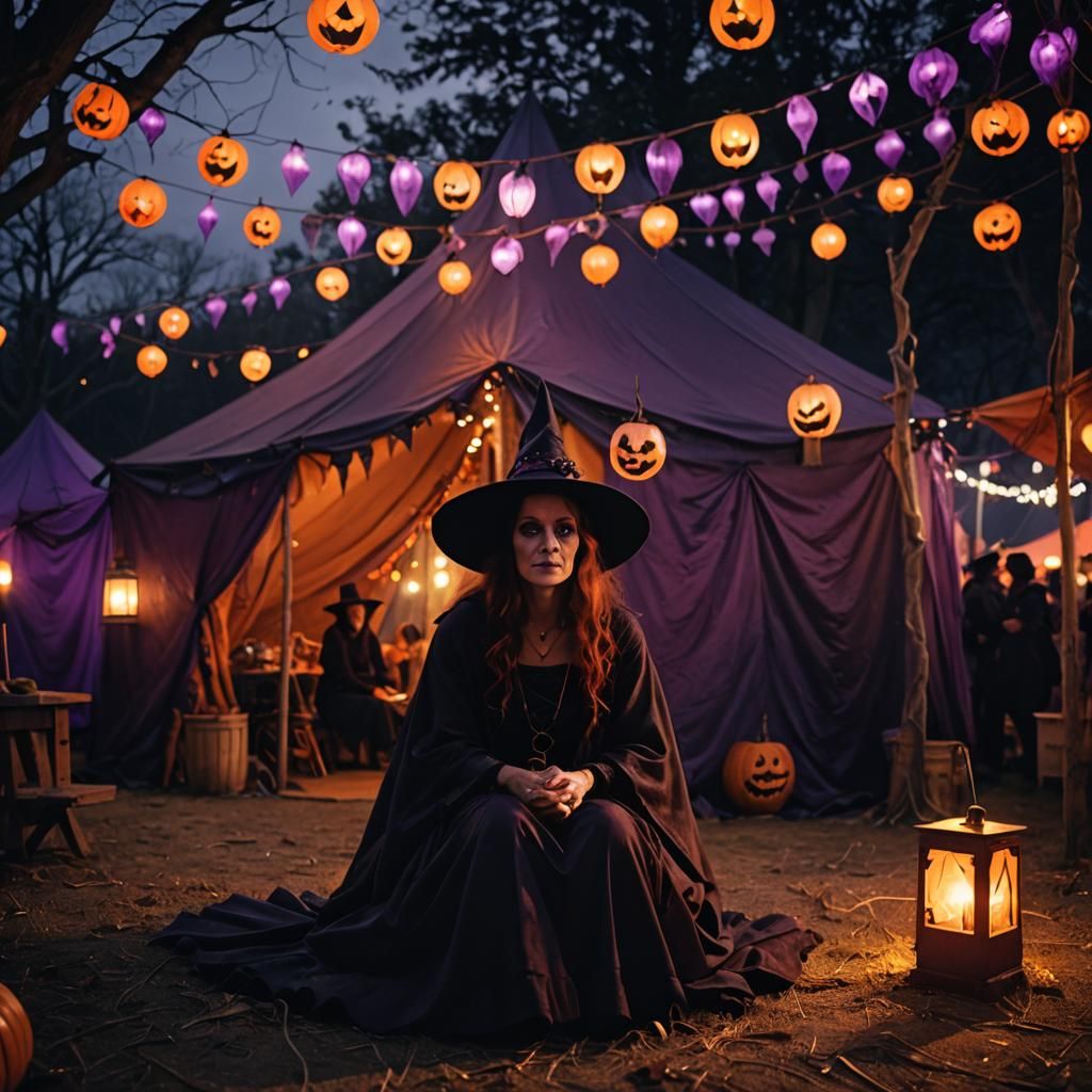 Halloween Night Fair: A Witch's Tent