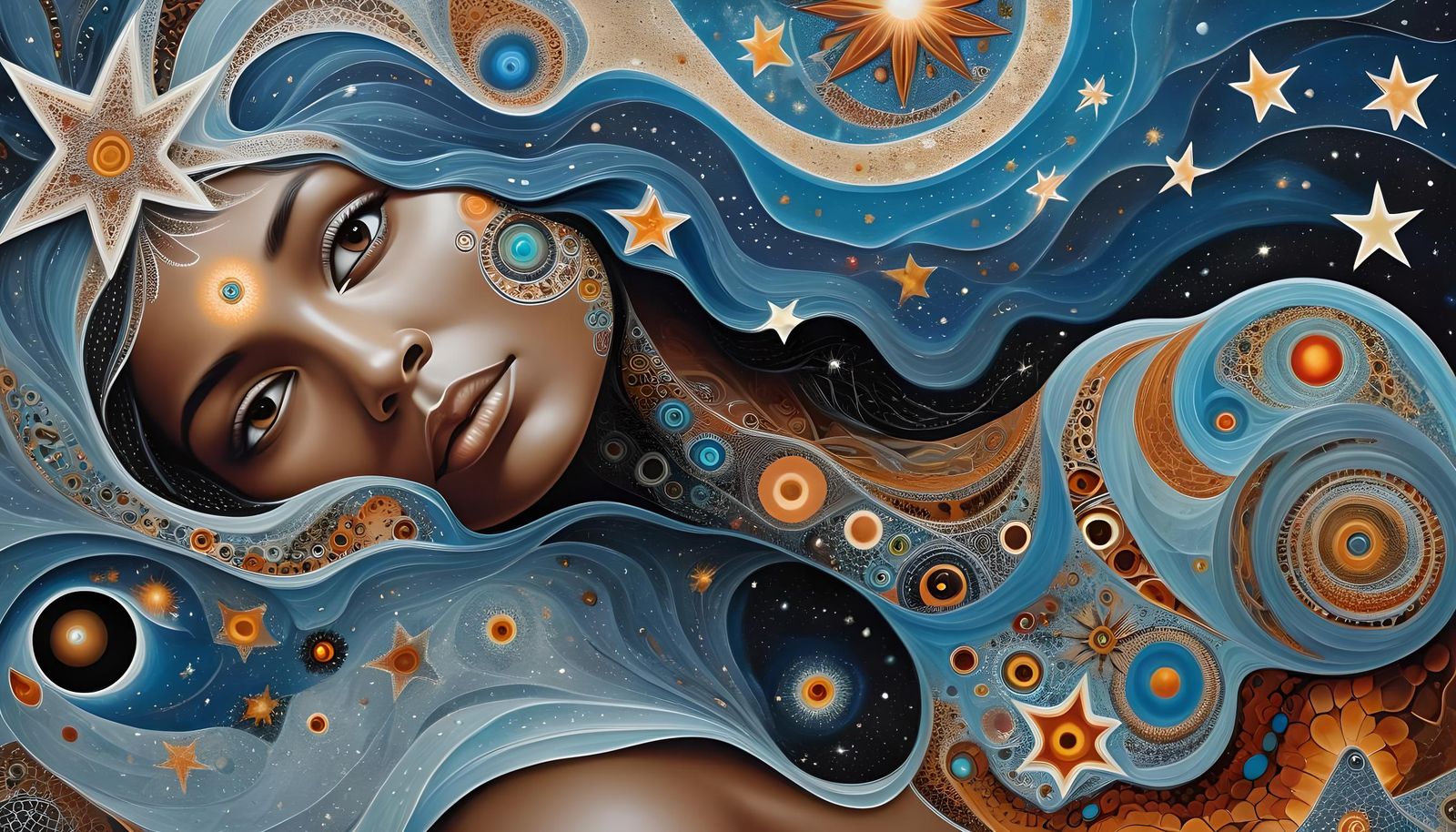 Fractal Aboriginal Mother: Chromosomal Raiment in Impasto