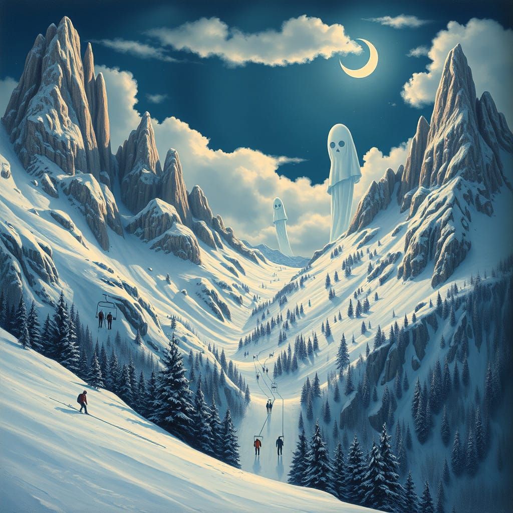 Twisted Winter Landscape in Surreal Dreamscapes