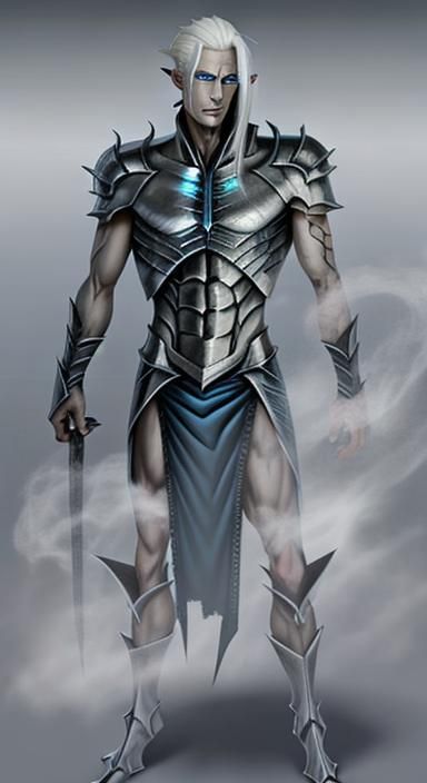 Icy Demon Portrait: Platinum Blonde Wight