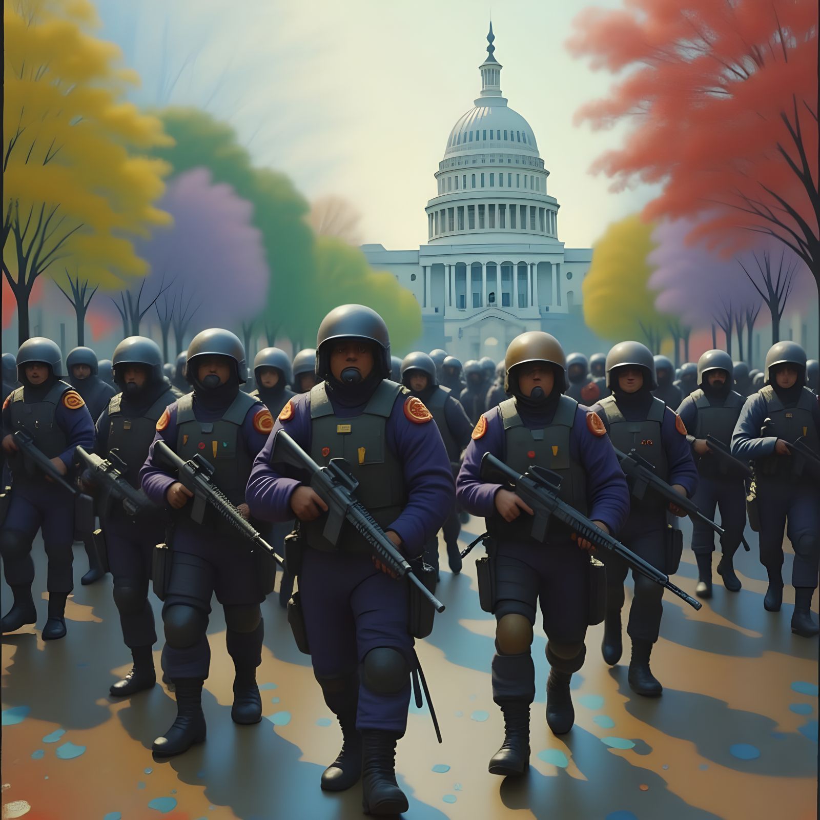 Abandoned Ruins of Capitolium in Post-Apocalyptic Washington...