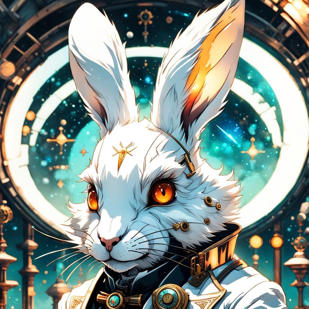 Furries anthropomorphic white rabbit