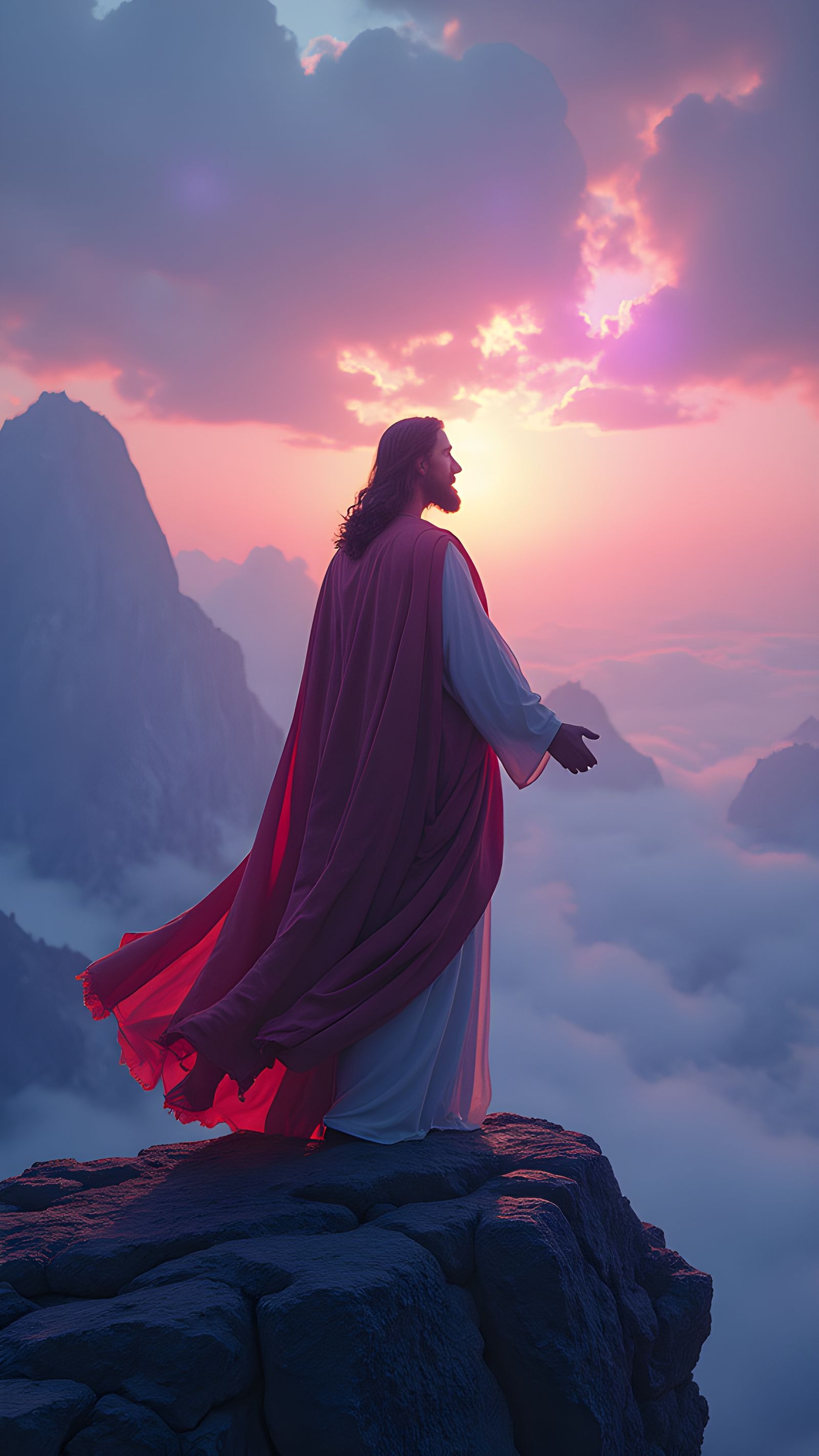 Cinematic Image of Jesus Christ, the Almighty God