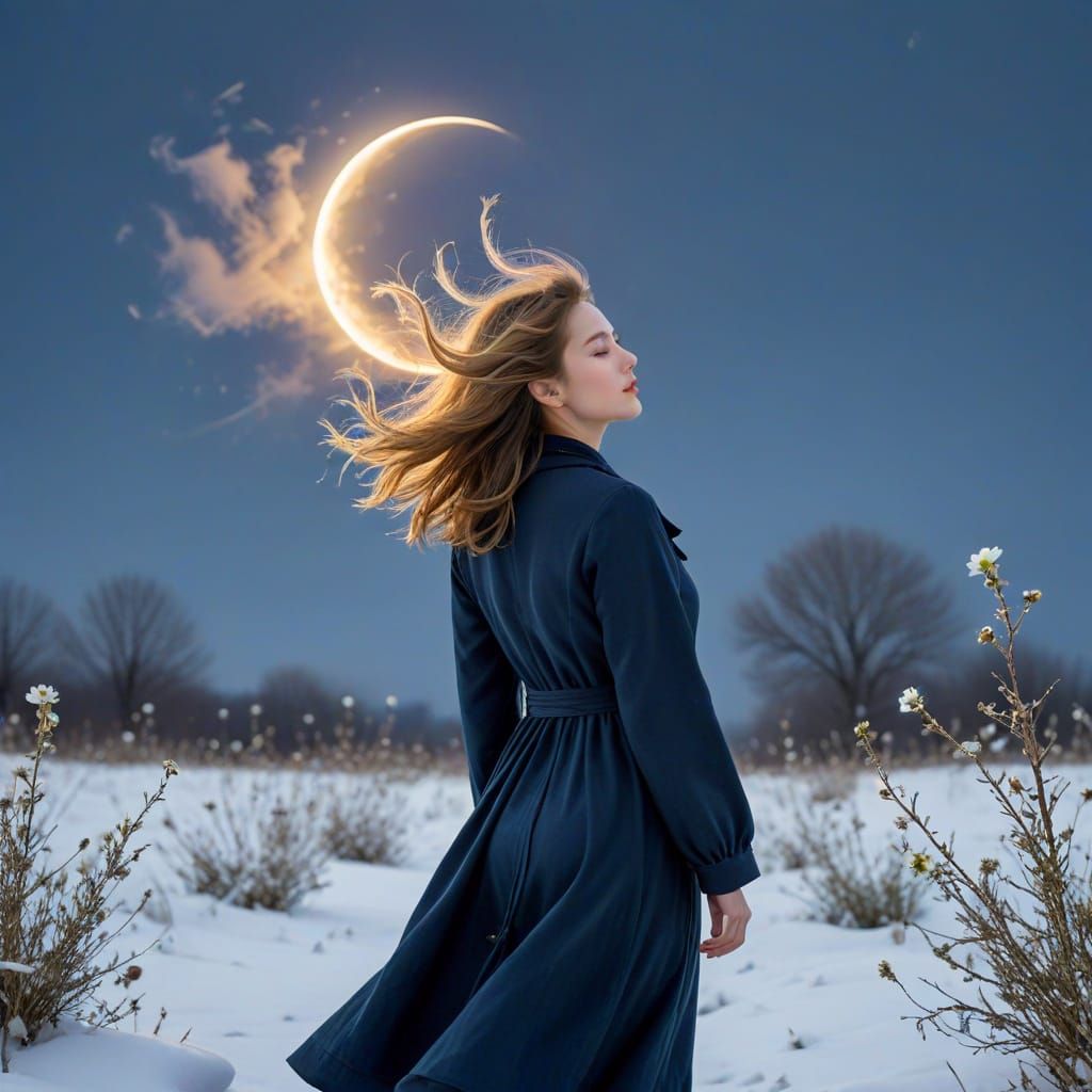 Women Reclaiming Winter Wonderland Scene