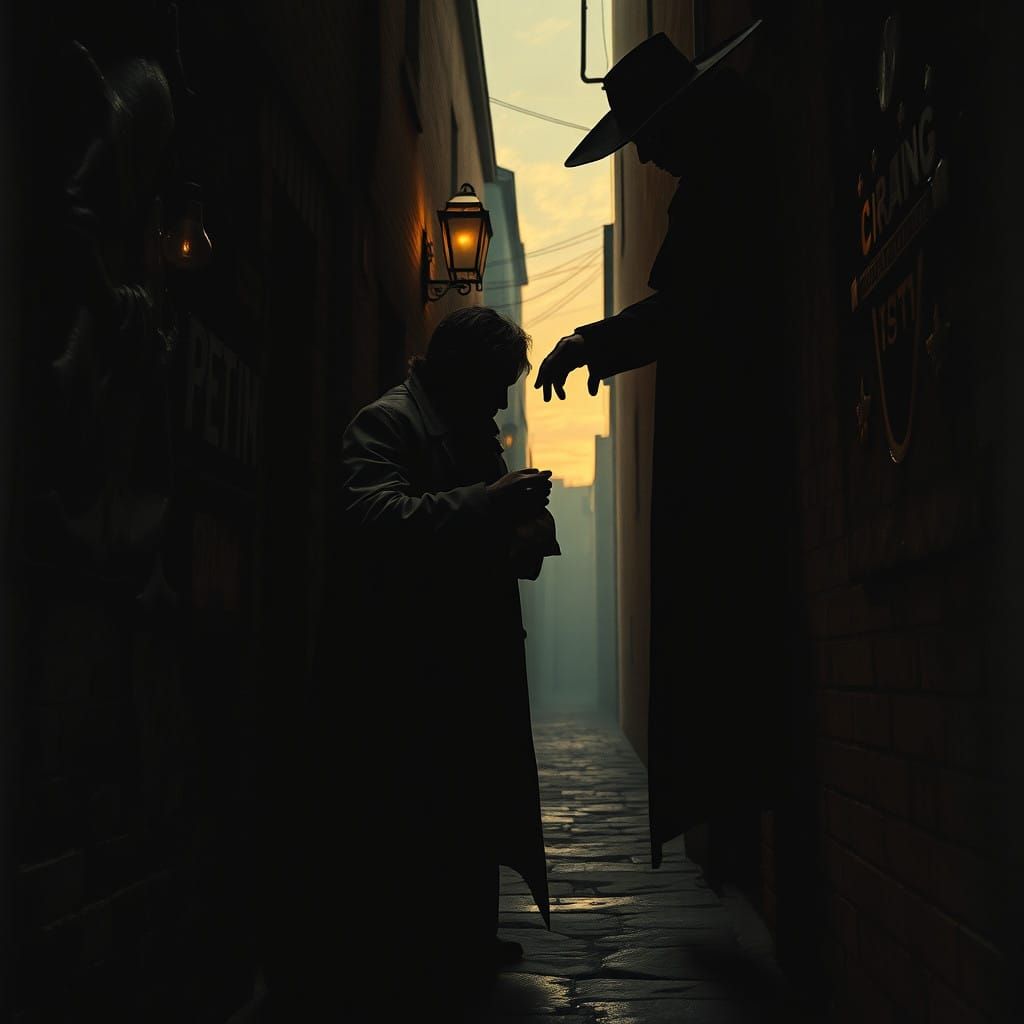 Desperate Plea in a Dark Alleyway