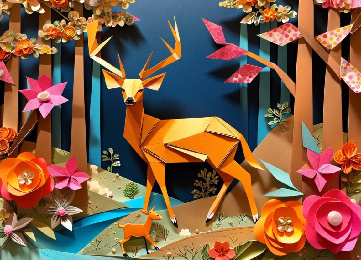 Deer in the Woodland