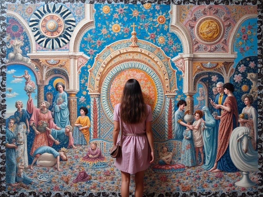 Op Art Mashup with Detailed Textures