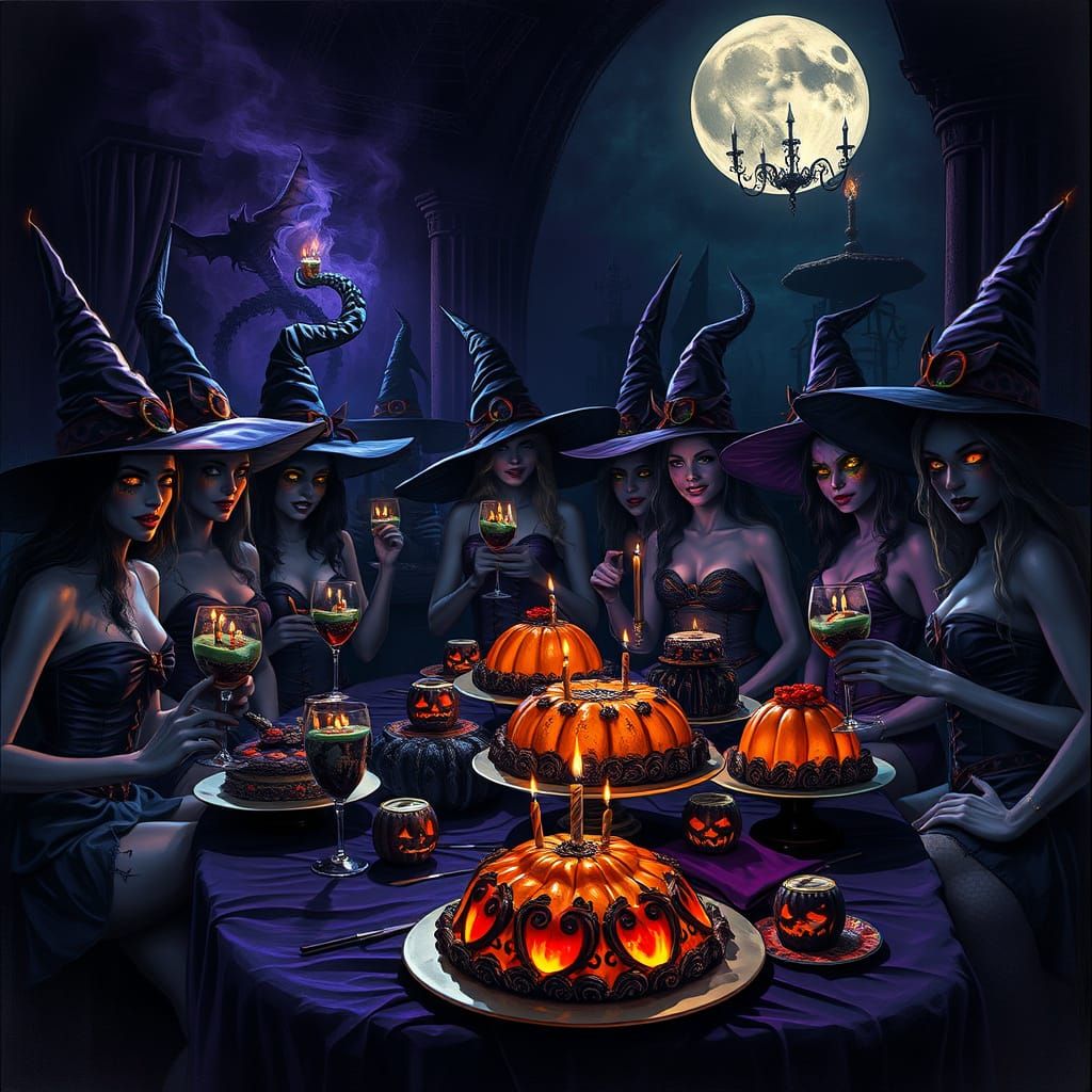 Eerie Halloween Party for Witches' Club