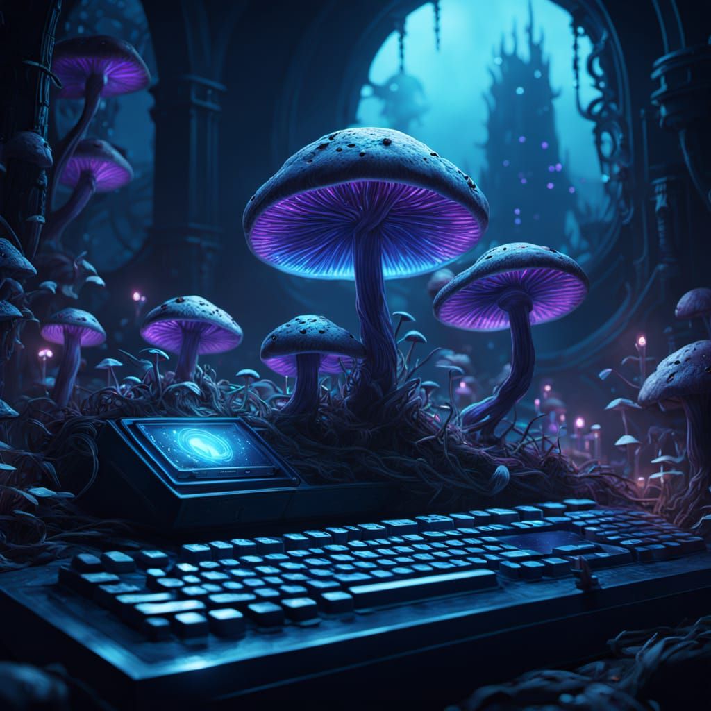 Dark Fantasy Monitor in Mystic Chamber