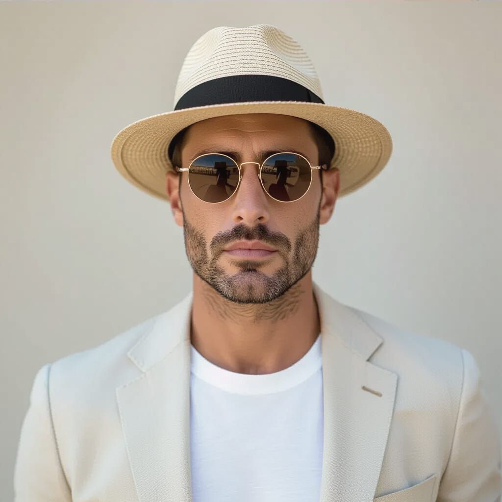 Stylish Man in Fedora with Soft Lighting