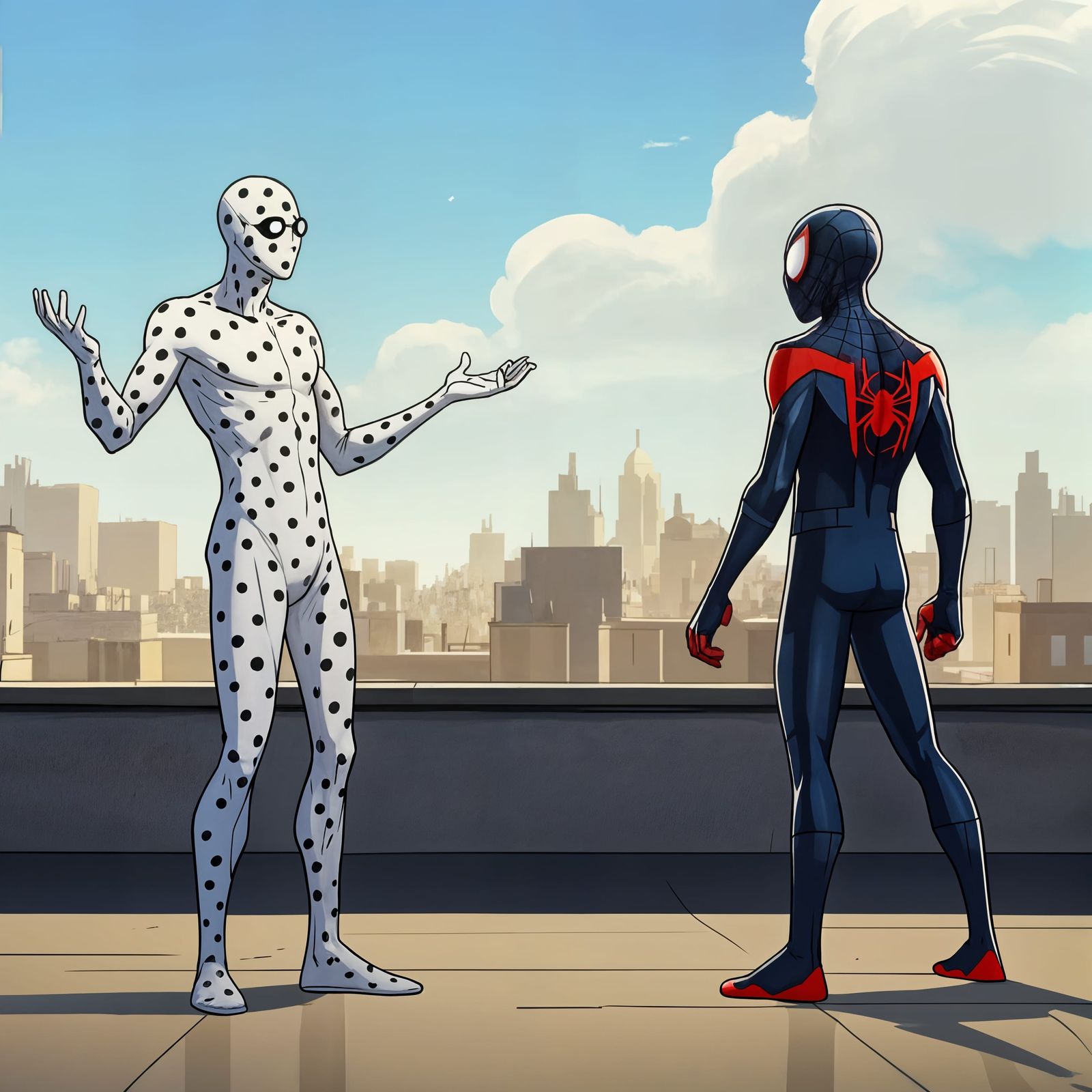 Superhero Showdown: The Spot Confronts Miles Morales