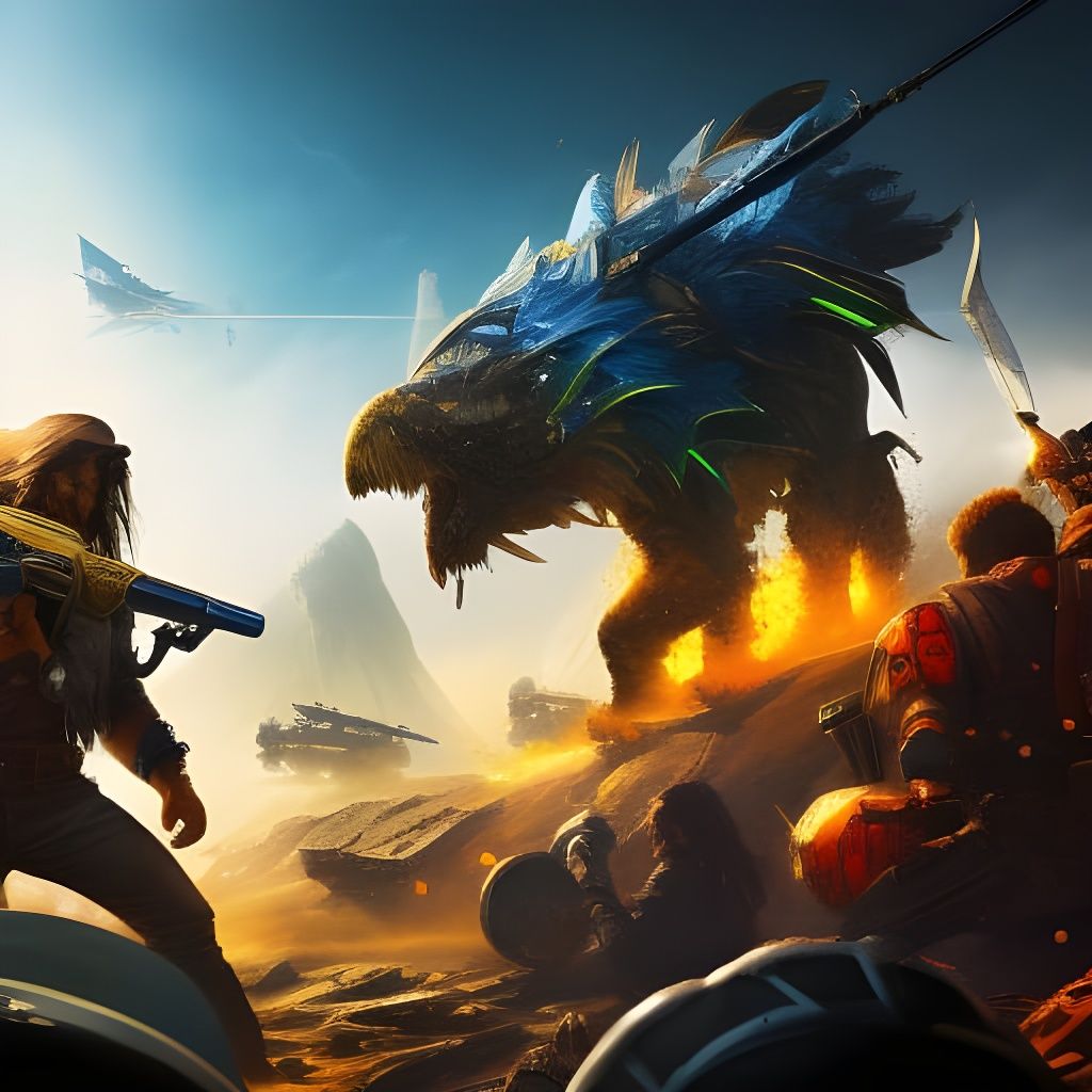 Hyperrealistic Space Pirates Concept Art