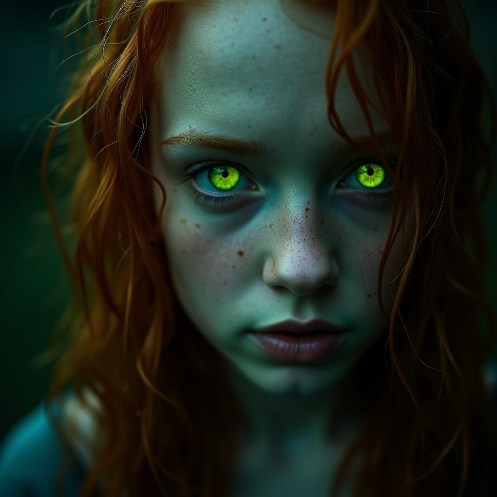 Haunting Portrait of a Young Irish Woman