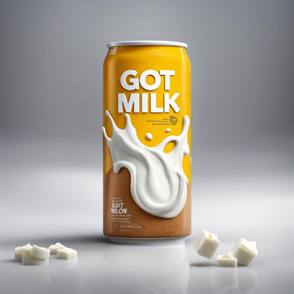 Nostalgic Got Milk Advertisement in Vintage Style