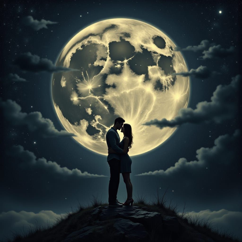 In love under the moon