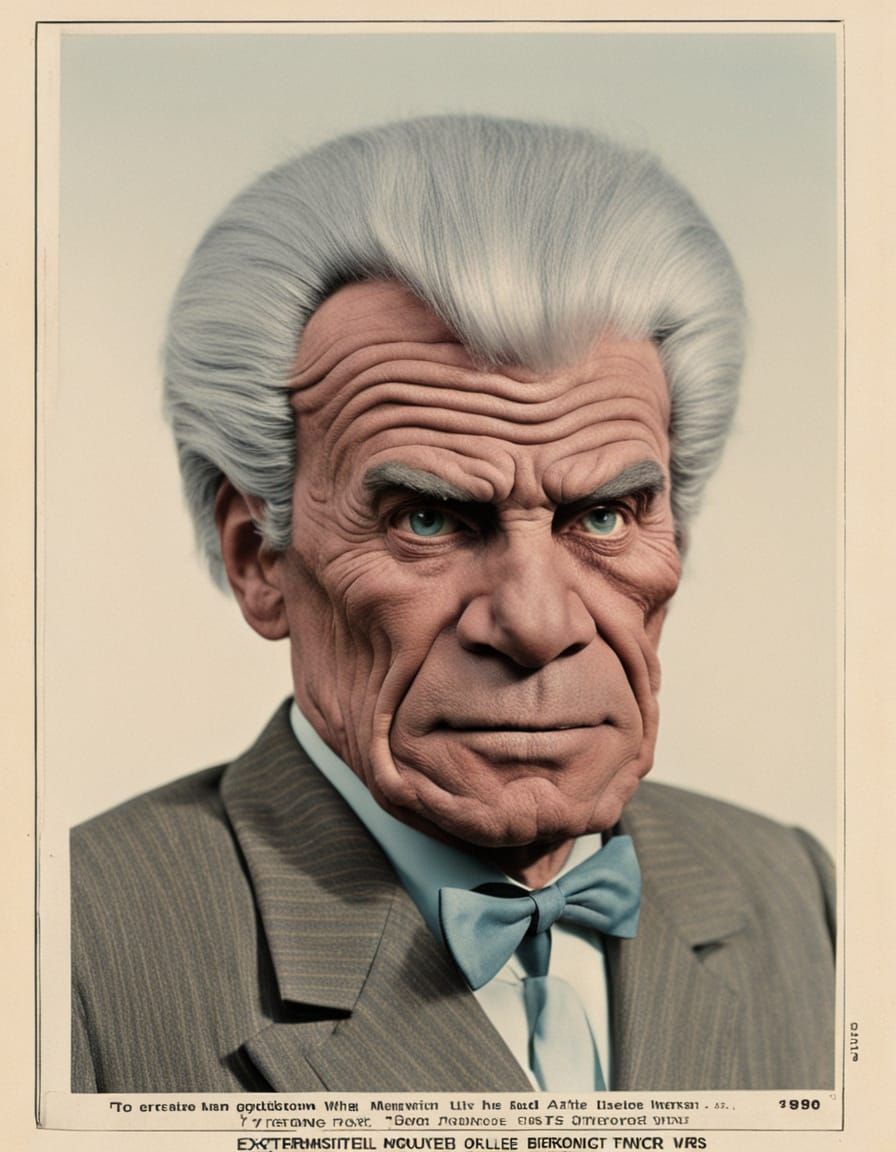 Surreal Grotesque Plastic Surgery Portrait