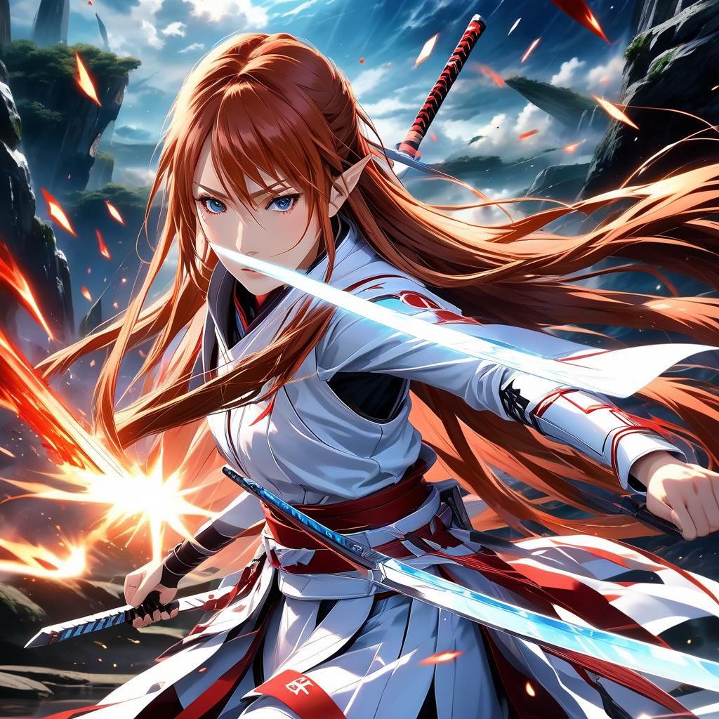 Epic Clash: Asuna's Triumph
