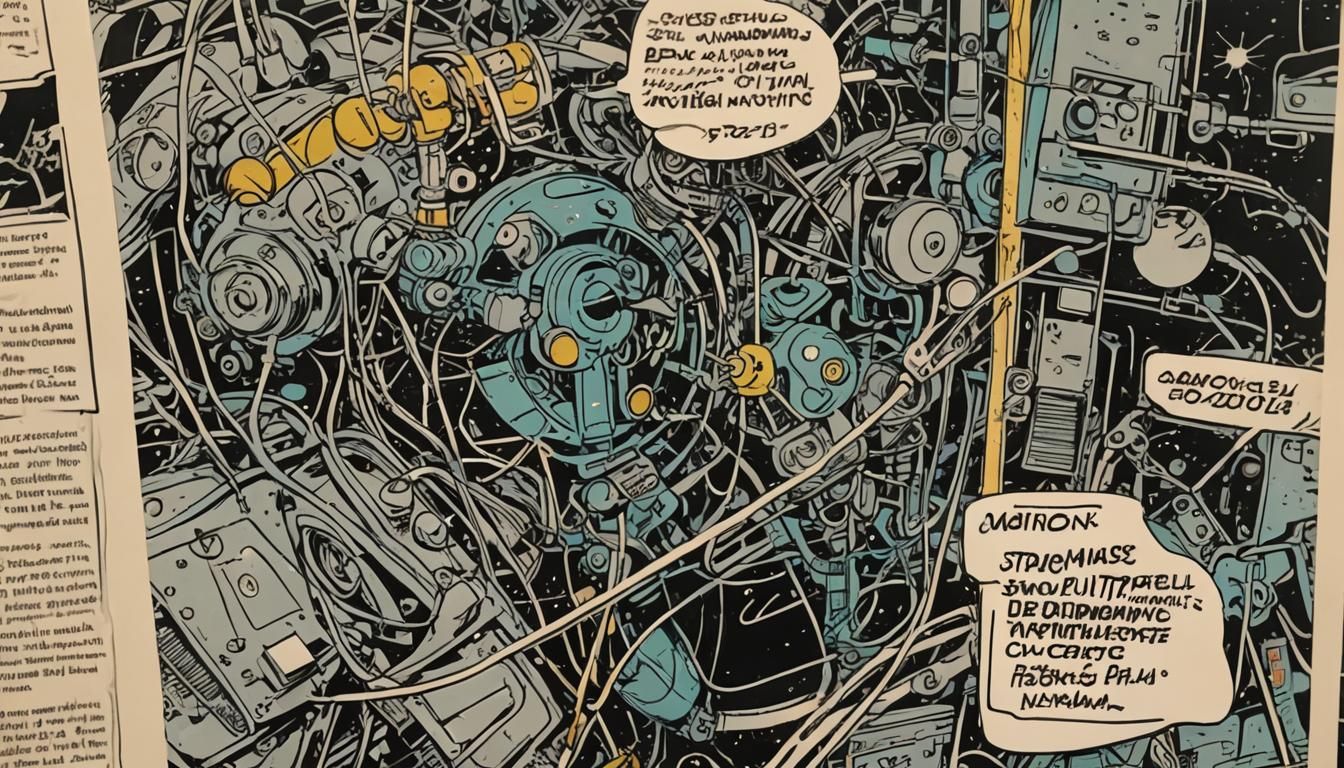 Retrofuturistic Comic Book Art with Bio Transistor