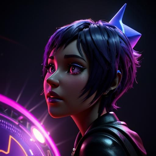 Vibrant 3D Digital Art in Pixar Style