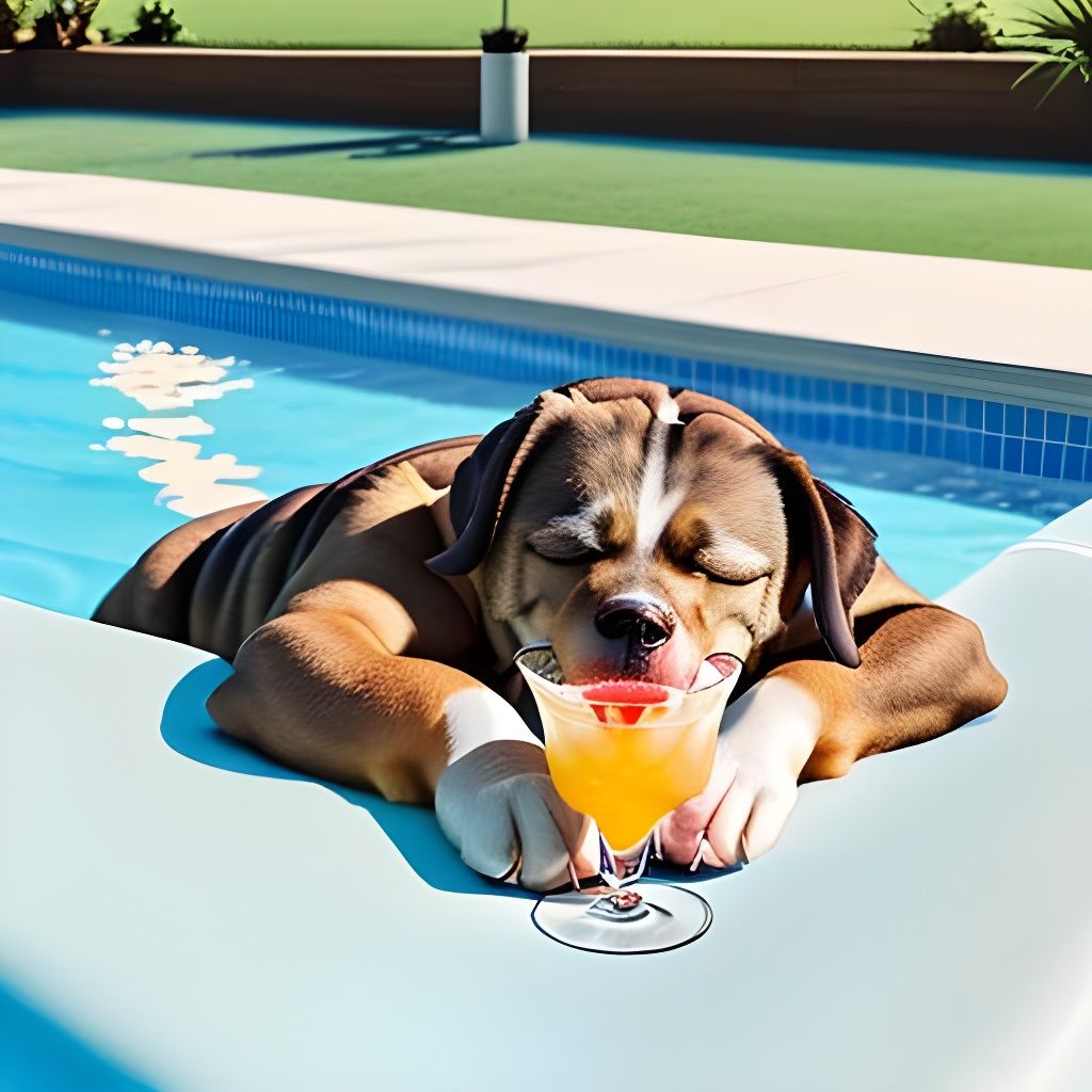 Sleeping Dog's Poolside Cocktail Dream