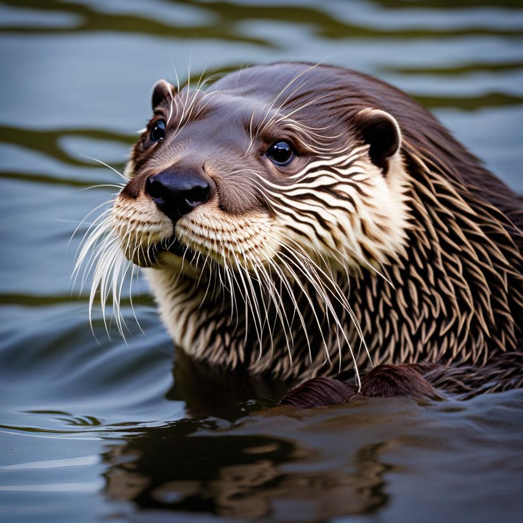 Adorable Otter Portrait