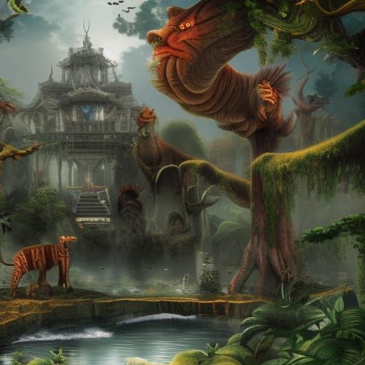 Fantastical Evil Zoo Concept Art