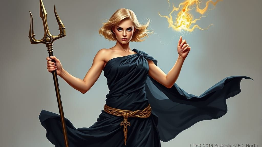 Judi Bowker as Fantasy Heroine in Epic Frank Frazetta Style