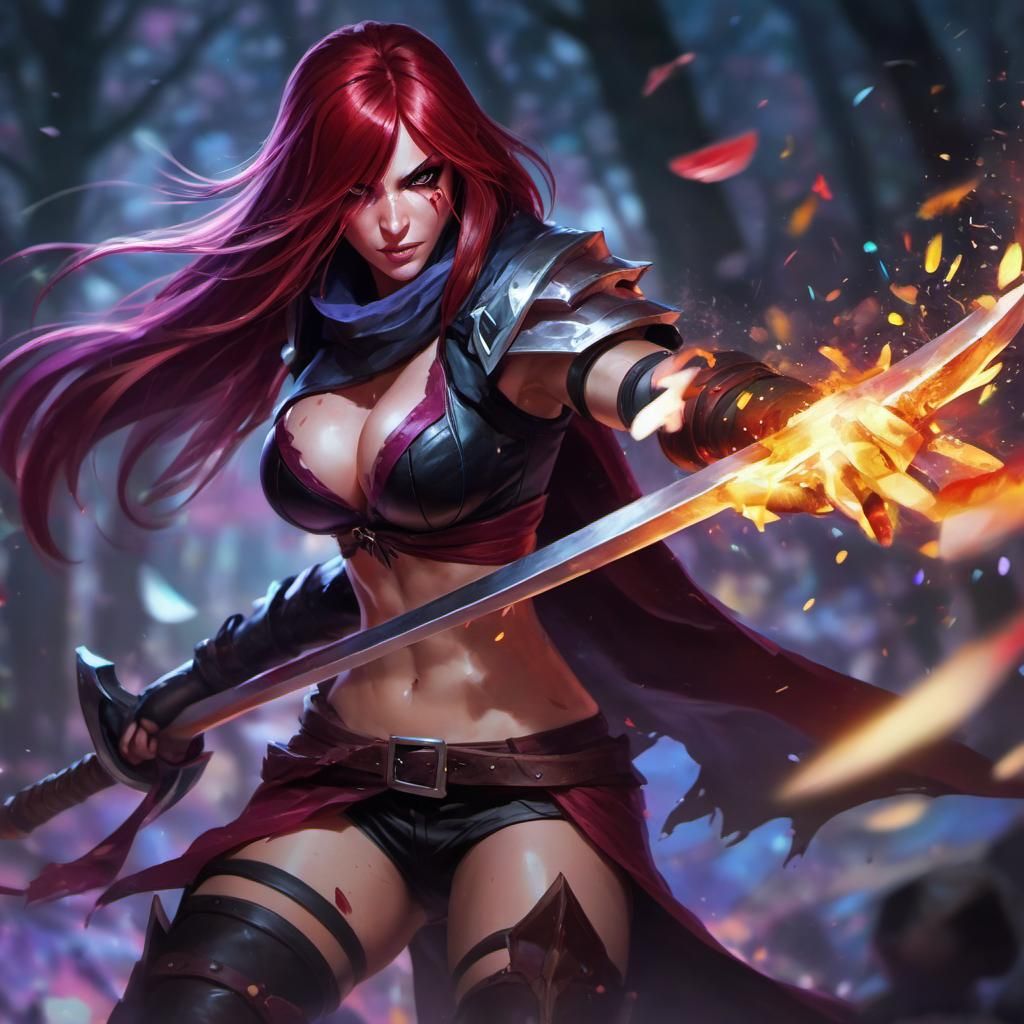 Katarina League of Legends: Color Splash Art