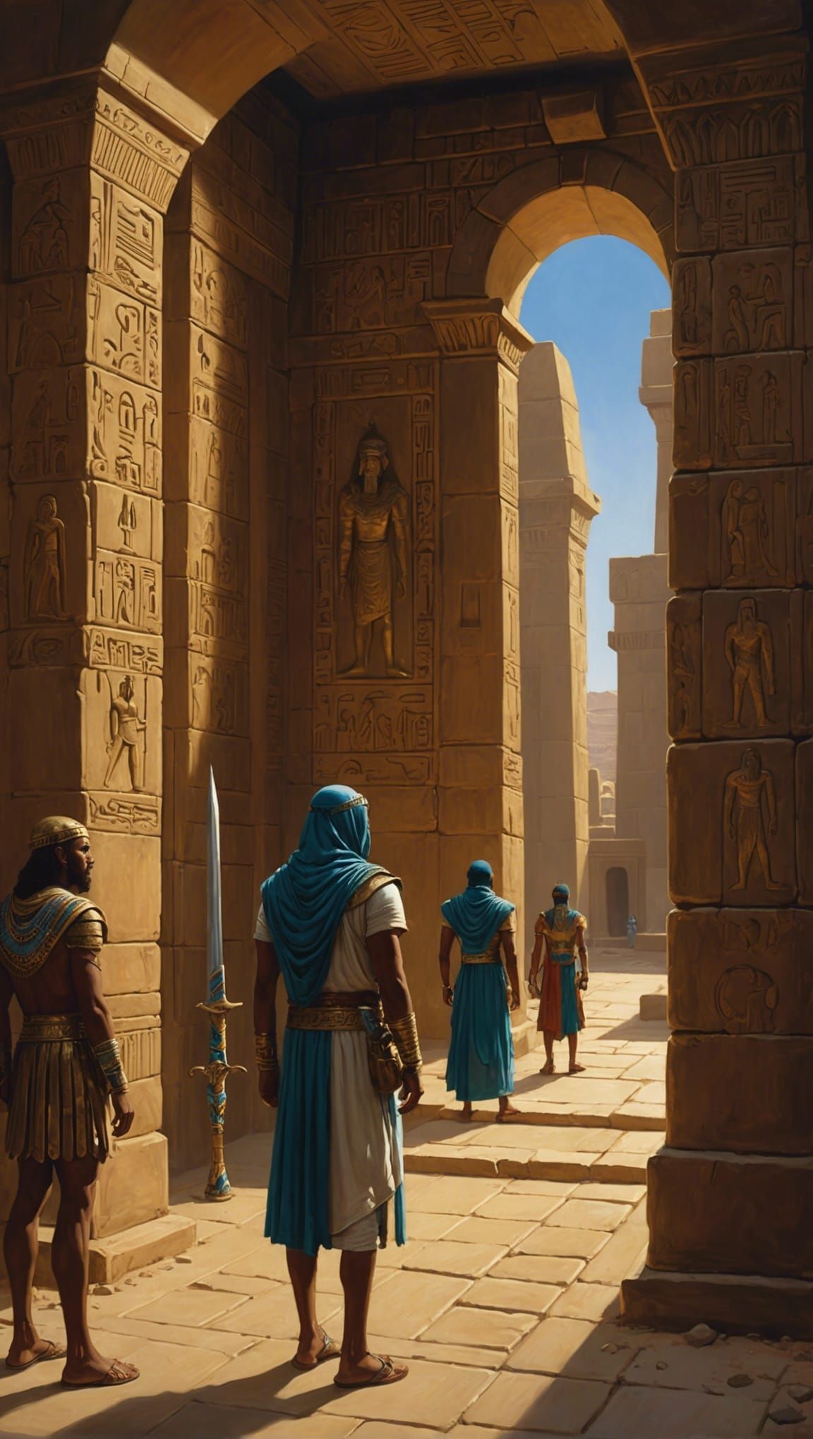 Pharaonic Tomb Dream: Dark Fantasy Concept Art