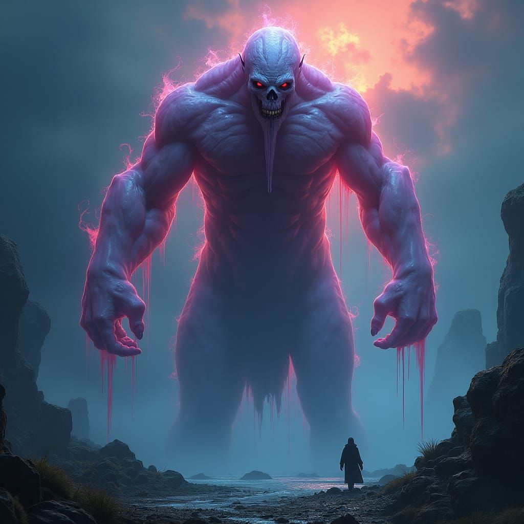 Towering Ghost: Wyatt in Ethereal Fantasy Art