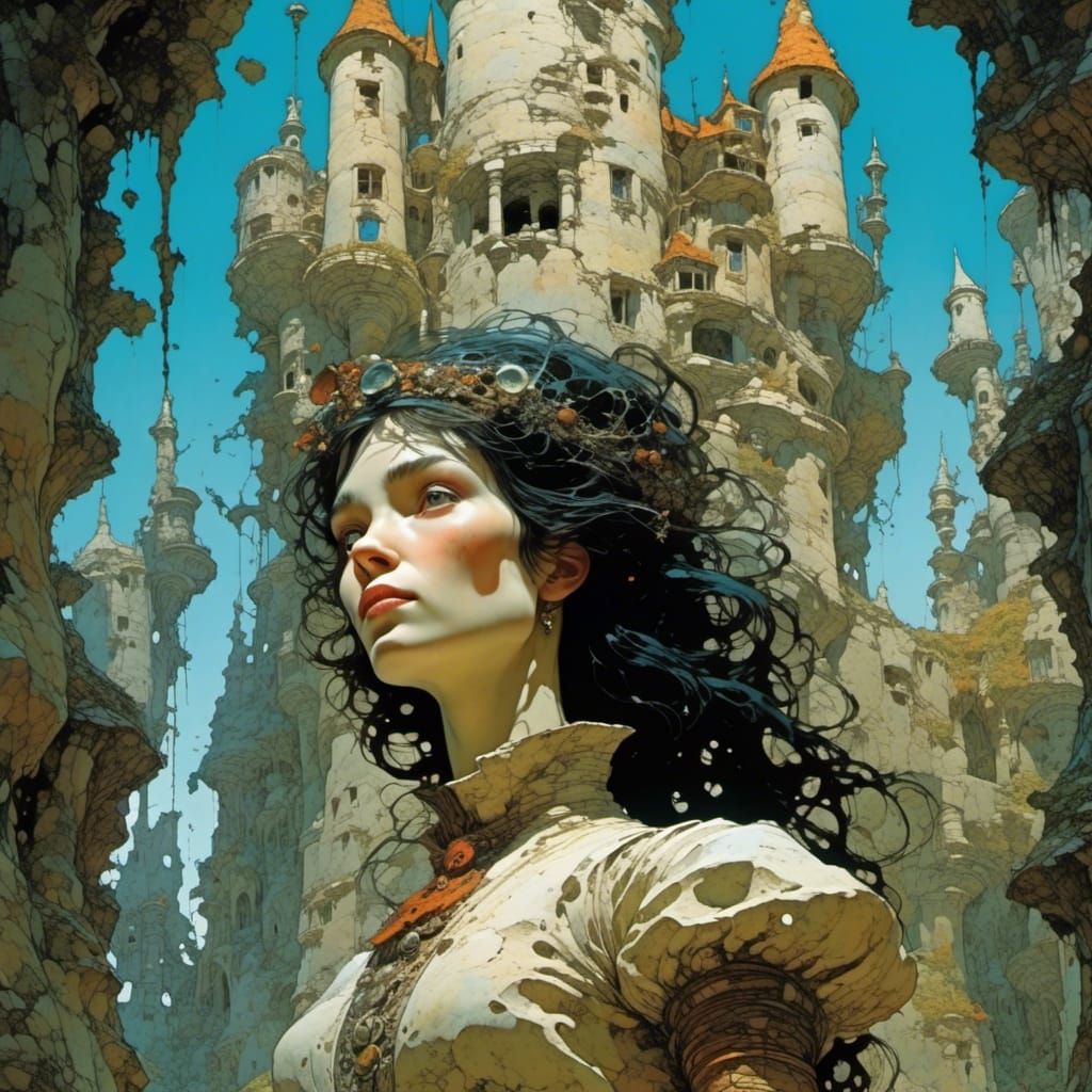 <lora:Harpy Haute:1.0> 16k,  close-up low angle portrait of ...