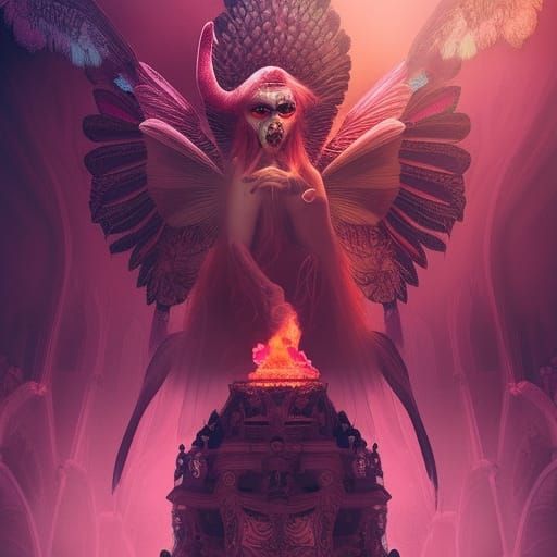 Pazuzu the Protector in Digital Matte Painting Style