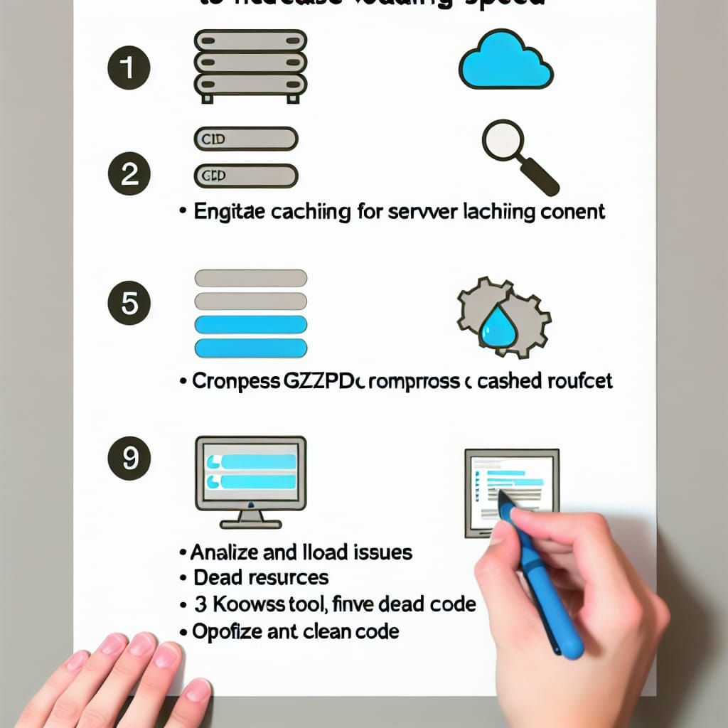 Website Speed Optimization Infographic: Key Steps