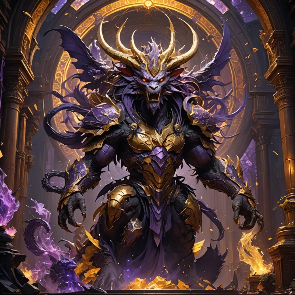 Tiamat in Dark Fantasy Style, 8k Resolution