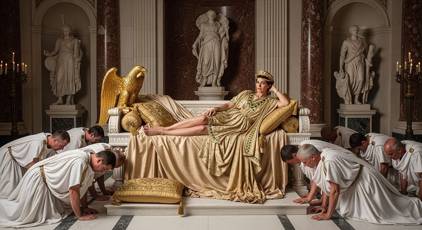 Empress Messalina Lounging in Royal Splendor