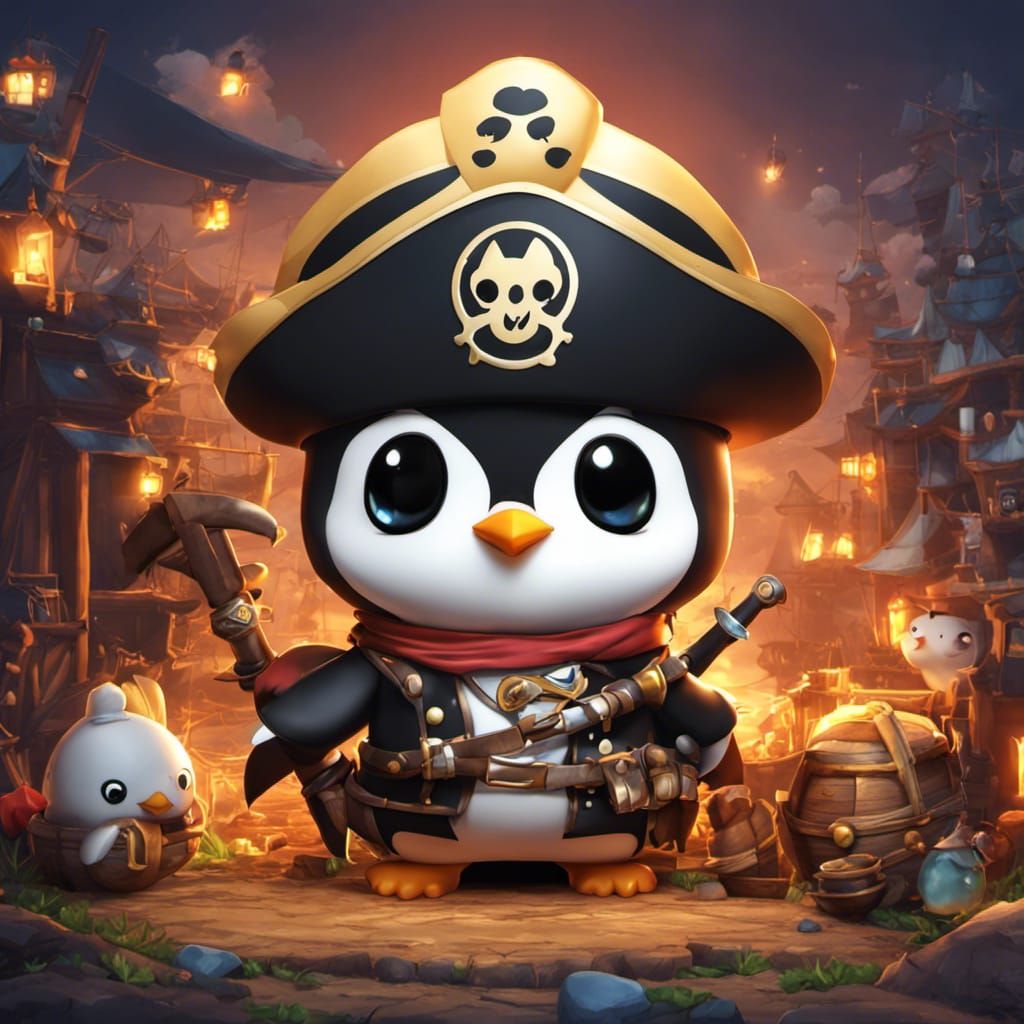 Chilly Willy as a 3D CGI Pirate