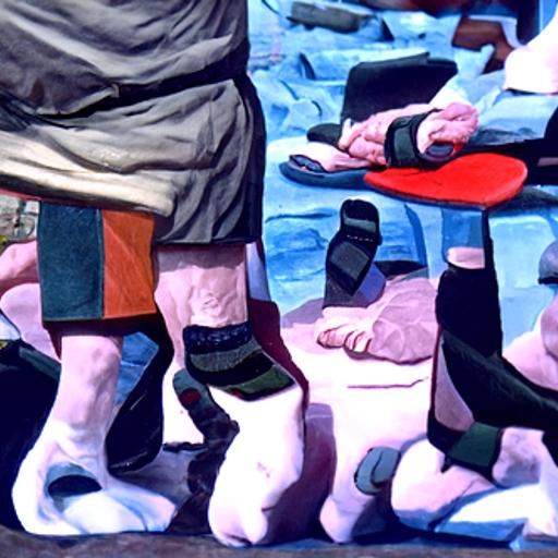 Socks and Sandals: Post-Impressionist Painting