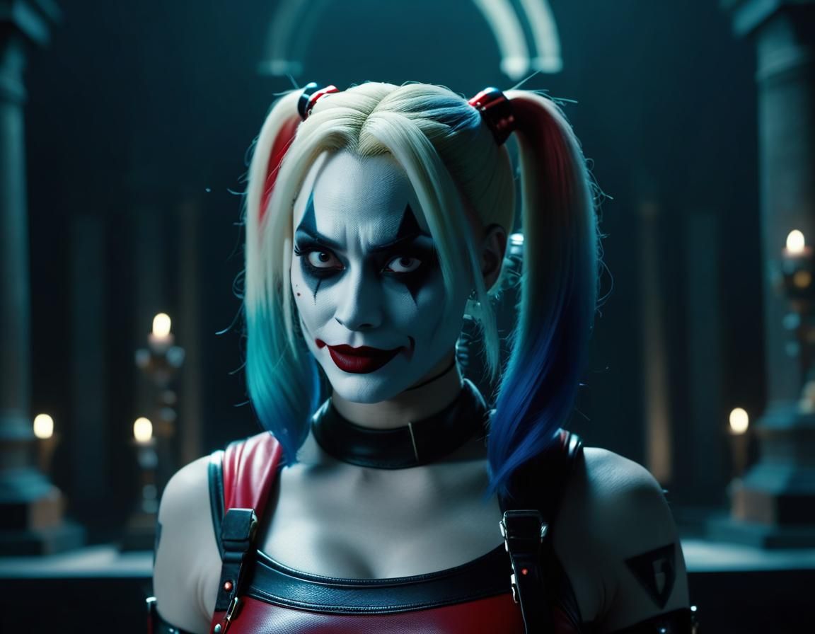 Demonic Harley Quinn at Crypt Altar