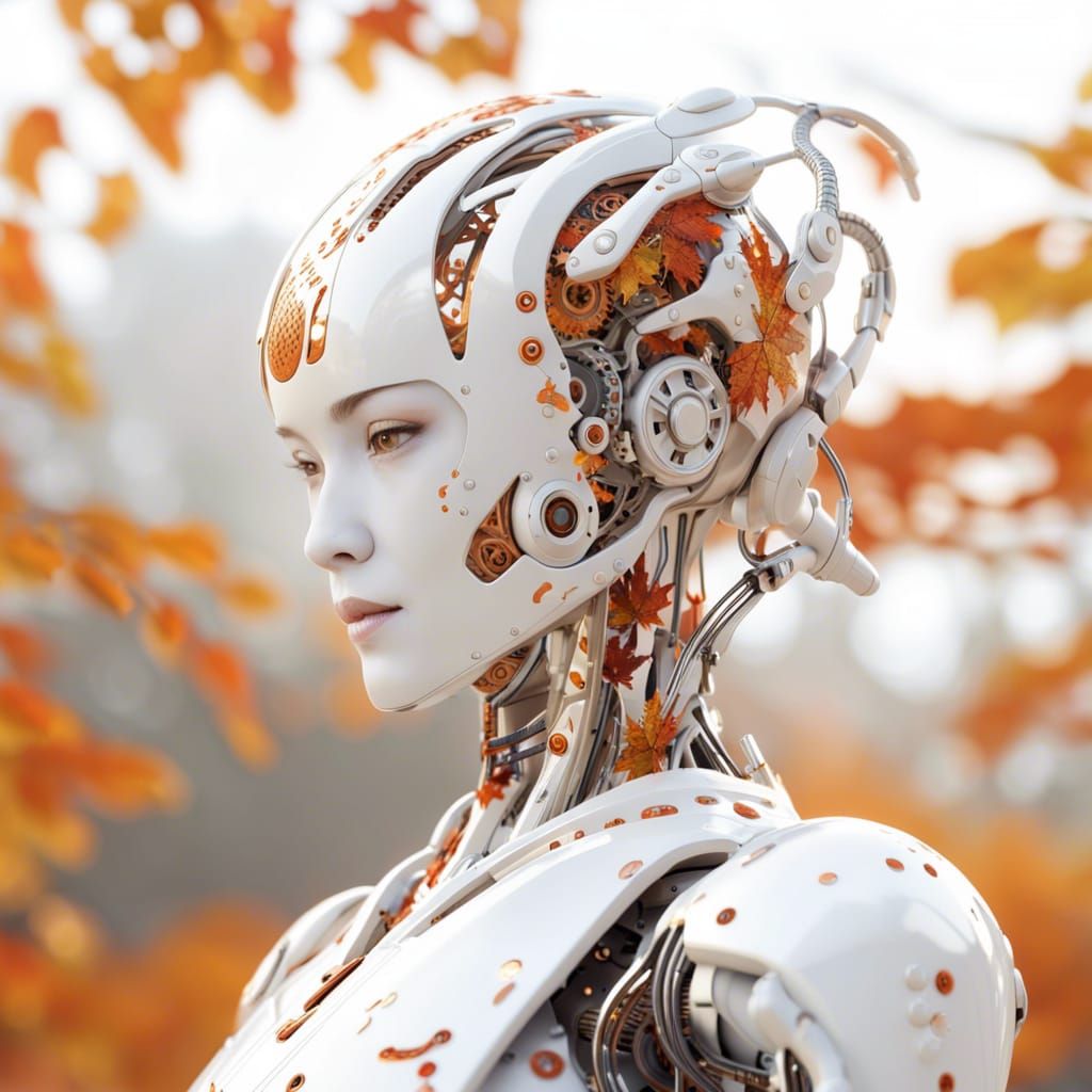 Futuristic Chinese Robot with Intricate Mech Details