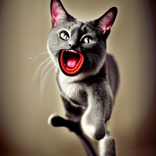 Playful Black Cat Dancing with Roses in 8k