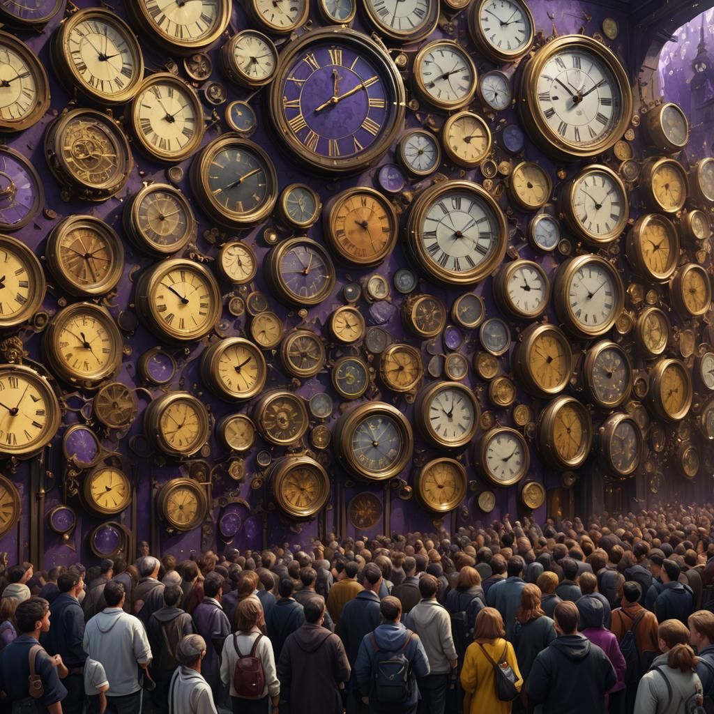 Hyperdetailed Clocks in Dark Fantasy Concept Art