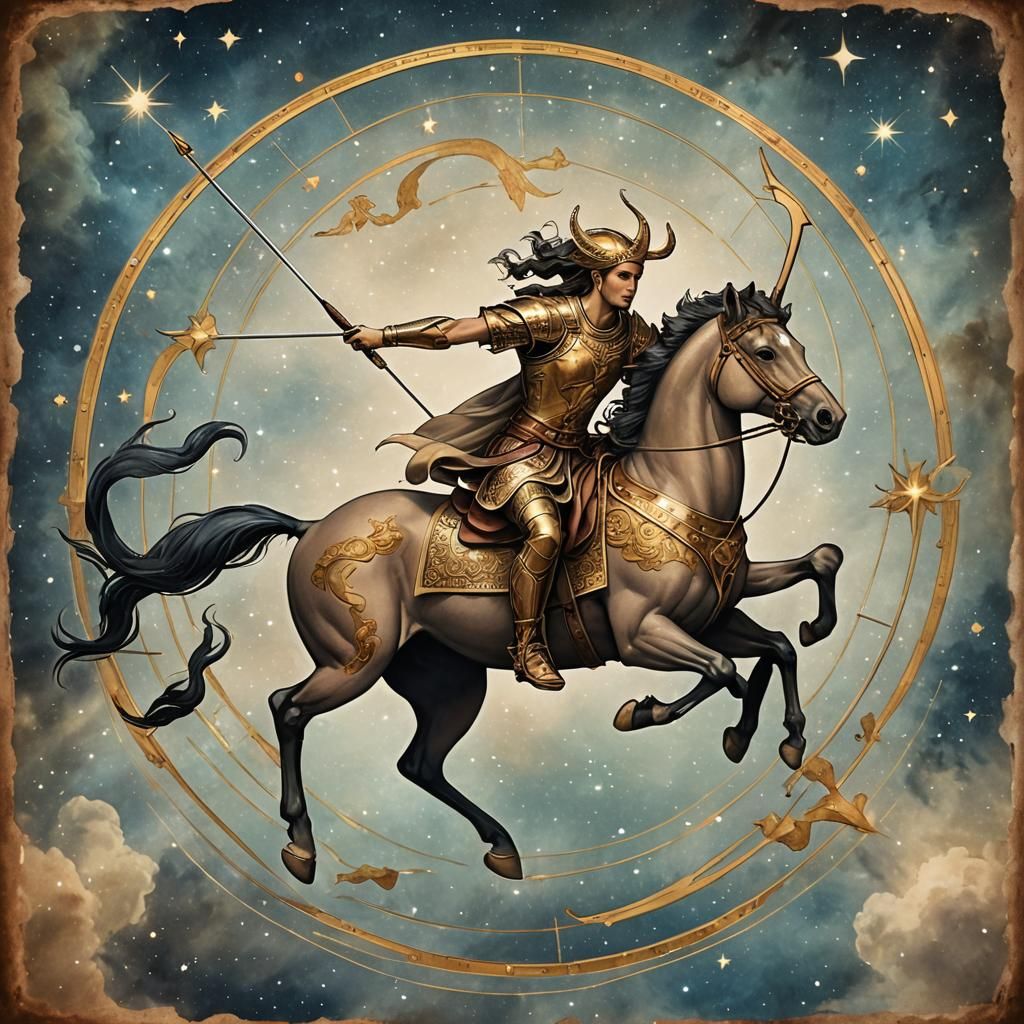 Sagittarius Constellation in Digital Art