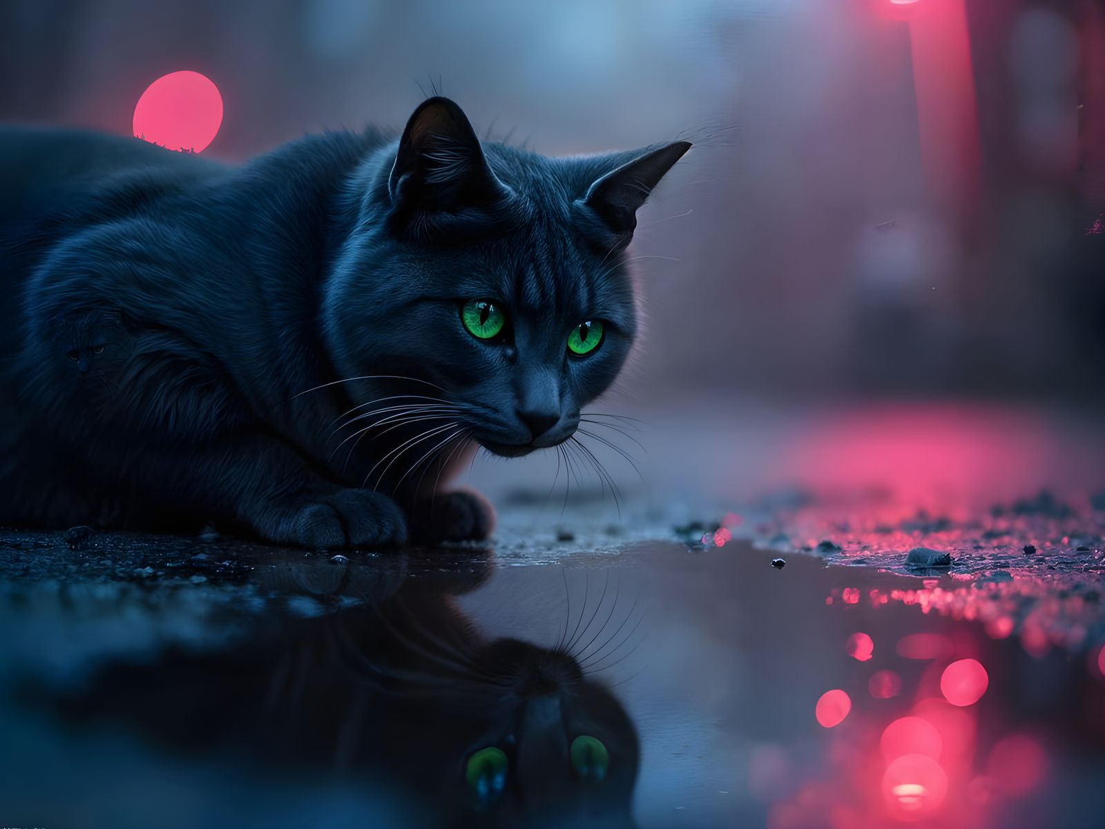 Enchanted Feline Gaze