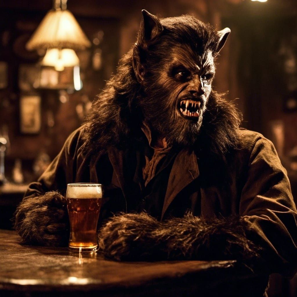 Cinematic Tavern Scene with Golden Lighting