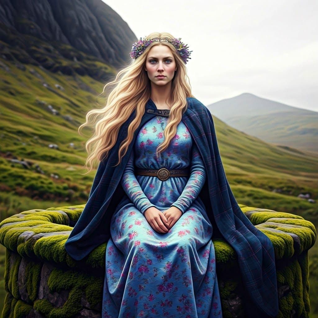 Ethereal Momu, Goddess of Wells and Hills, in Celtic Splendo...